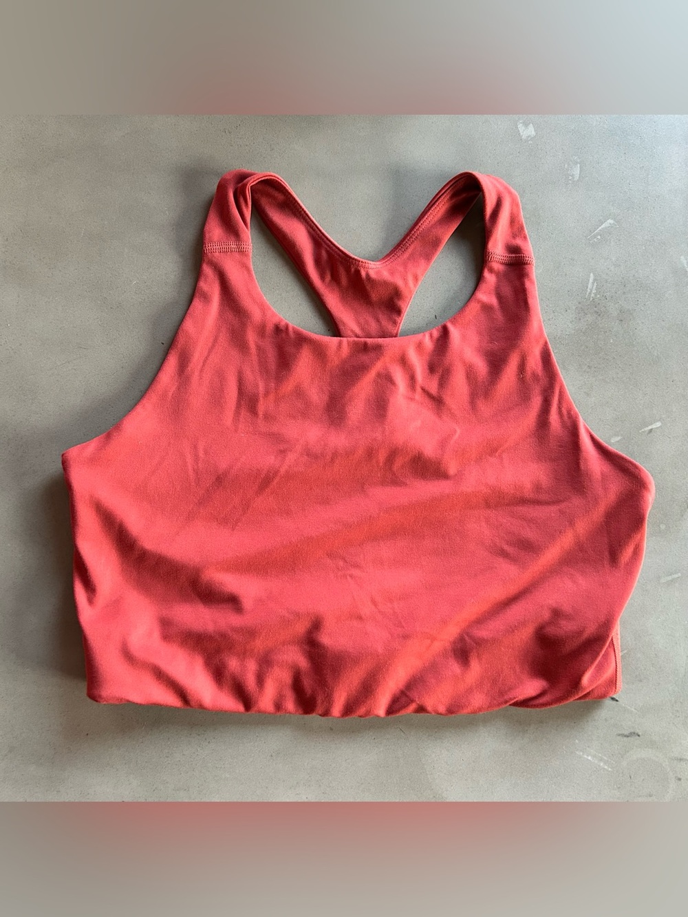 Girlfriend Collective Sports Bra in Rust Red, sz L